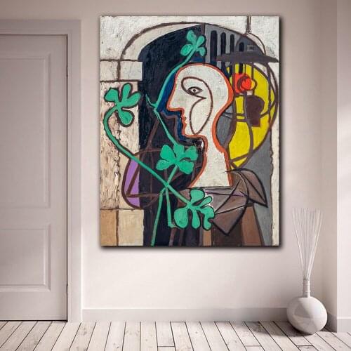 Famous Picasso The Lamp Canvas Print Wall Art Oil Painting Modern Decor Wall Art Pictures For Living Room Bedroom Unframed