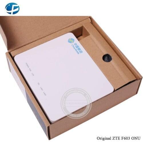 10pcs ZTE F603 GPON ONU ONT 1GE+1FE+ 1 TEL English interface
