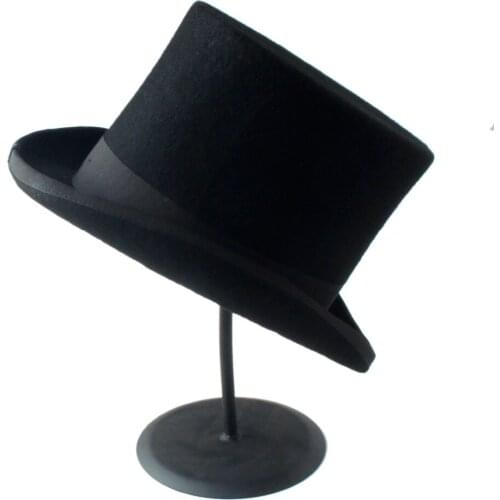 15cm(5.89inch British Wool Top Cap / Hat / Total Presidential Gentleman Magic Hat Men Fedoras Hat Felt Vintage Party Church Hats