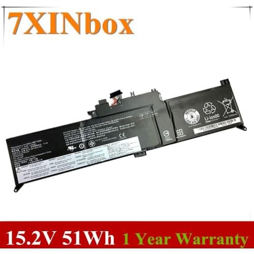 7XINbox 15.2V 51Wh 01AV434 01AV433 01AV432 Laptop Battery For Lenovo ThinkPad Yoga 370 X380 260 SB10K97591 SB10K97590