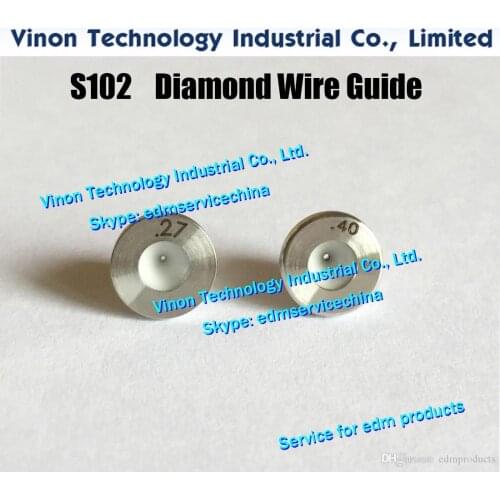D=0.40mm Diamond Dies Guide S102 3080229 edm Upper Dies B for AWT 0.40mm for AQ,A,EPOC series wire-cut edm machine wire guide