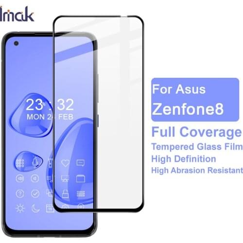 Imak Full Screen AB Glue Pro+Version Tempered Glass For Asus Zenfone8 ZS590KS Screen Protector Glass Protective Film