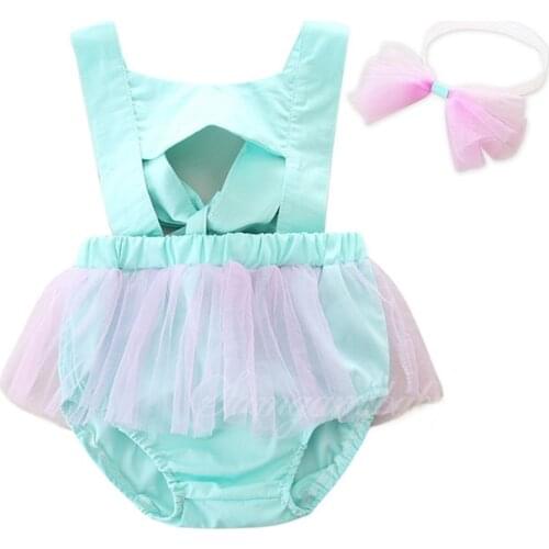 Lovely Baby summer clothes explosion childrens clothing girls cute romper Belle Princess mesh yarn clothing dress