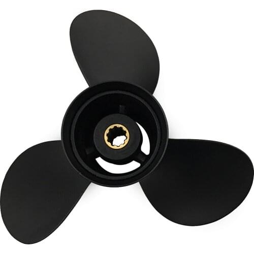 Boat Propeller 9 1/2x11 Fit for Mercury Outboard 20HP-25HP 3 Blades Aluminum Prop 10 Tooth Propel RH OEM NO: 48-896896A45 9.5x11