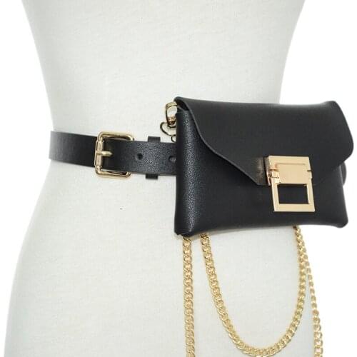 Luxury Brand 2019 New Simple Fashion Mini Shoulder Bag Belts Women Snake Pattern Small Wallet Phone Waist Bag Bg-1319