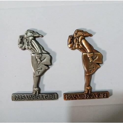 Metal Badge for Kerosene lighter Oil Lighter DIY Handmade Smoker Accessories Gadgets Lighters Decor Accessory Varga girl