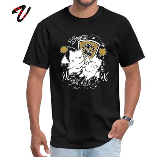 Team Gridania Moogles T Shirt for Men Samurai VALENTINE DAY T Shirt Tops T Shirt Short Sleeve Prevailing Round Neck