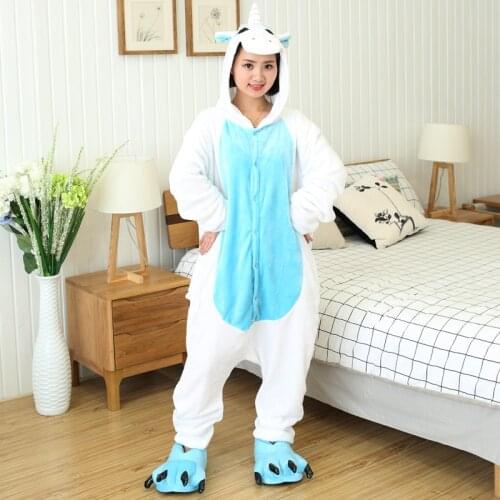 Adults Unicorn Animal Pajamas Stitch Panda Skeleton Tiger Onesies Anime Cartoon Cosplay Costumes Jumpsuits Christmas