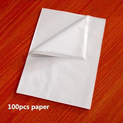 100pcs A4 Translucent Wrapping Papers Tissue Paper Bookmark Gift Fruit Wrapping Papers Floral Gift Packaging Material