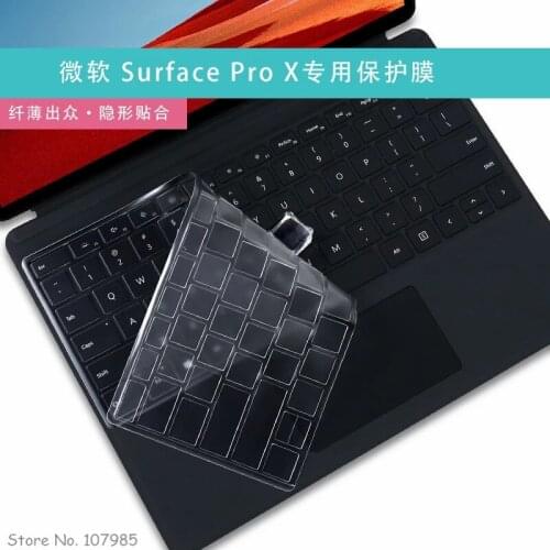 For Microsoft Surface Pro X 2020 ARM Version TPU Clear Laptop Keyboard Cover Protector Skin