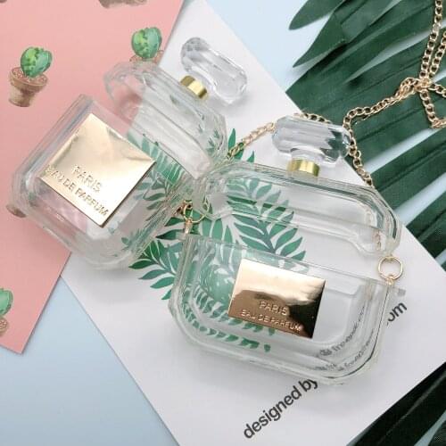 Luxury Perfume Bottle Case for Apple Airpods Pro Protective Sleeve Personalized Drop-proof TPU Wireless Bluetooth Headset Case