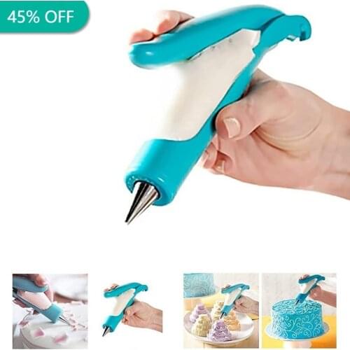DIY Cake Decorating Pen Pastry Icing Piping Bag Nozzle Tips Fondant Cake Sugar Craft Decor Pen