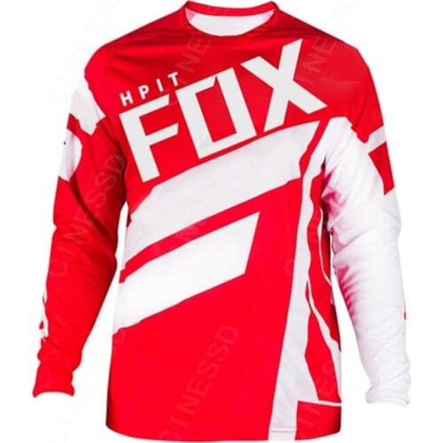 Hpit Fox Detachable Shirt for Motorcycles Team Shirt for Mountain Bike Enduro Offroad Bike Downhill System for Mountain Bike
