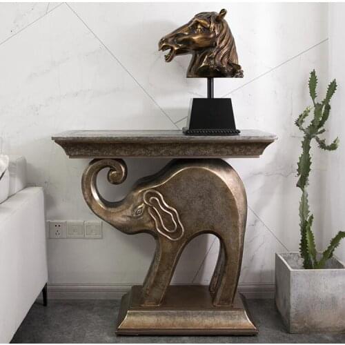 Elephant Xuanguan table European style Xuanguan table light luxury Southeast Asia Xuanguan table living room decoration table, h