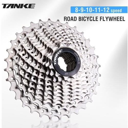 TANKE Road Bike Freewheel 8 9 10 11 12S Speed Bicycle Flywheel 11 - 25 28 32 34 36T Cassette cogs Sprocket for Shimano cycling