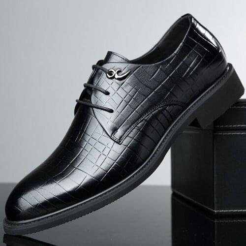 Leather Dress Shoes Blake Men Handmade Office Fashion Formal Wedding Party Oxford Shoes Casual Business Formal Men Shoes