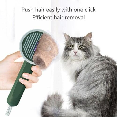 Pet Cats And Dogs UV Massage To Float Hair Open Knot Comb Fashion Cartoon Rural Style Durable High-performance Pet Supplies
