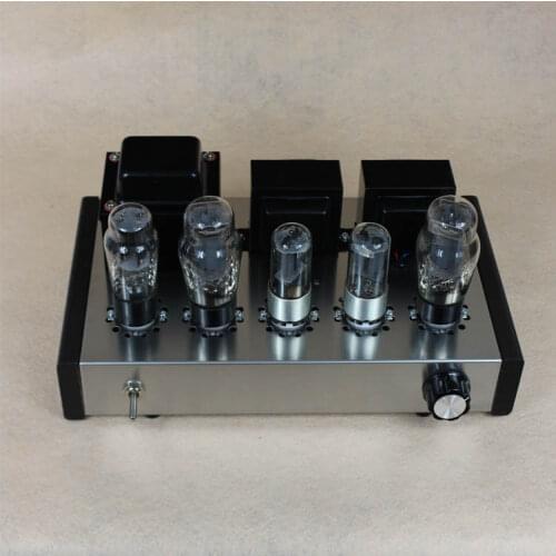 Vacuum tube amplifier DIY 6P3P Home Audio Tube Amplifier New Computer Case 6N8P Pure Full Set Tube Amplifier Assembly DIY Kits