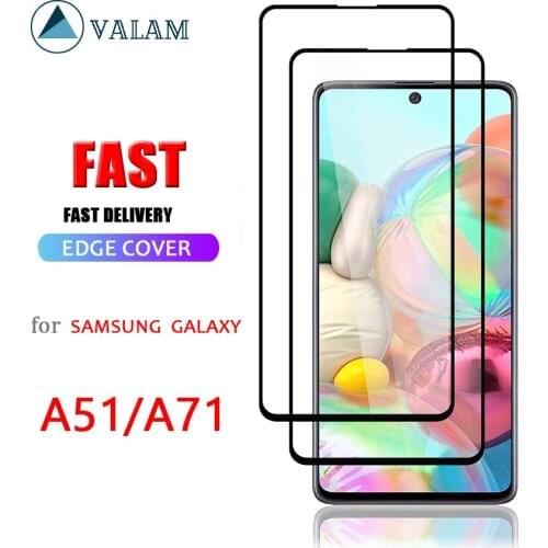 VALAM 9D Tempered Glass For Smsung Galaxy A71 A51 Screen Protector Full Cover Protector Glass For Samsung a51 a71 glass