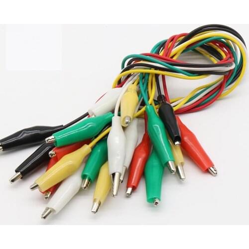 Brand New 10pcs Alligator Clips Electrical DIY Test Leads Alligator Double-ended Crocodile Clips Roach Clip Test Jumper Wire