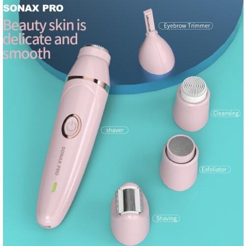 Five-in-one womens eyebrow trimmer, womens razor, womens electric eyebrow trimmer, portable womens facial epilator