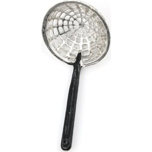 1:12 Kitchen Decor Toy Kitchen Micro Metal Colander 1/12 Dollhouse Miniature Accessories Length 5cm 1pc