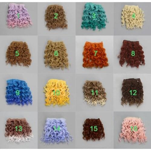 1PCS 15CM Curly Doll Hair Synthetic Hair For BJD Doll Wig DIY