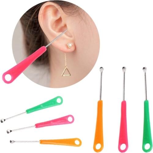 20pcs Earpick Spoon Tool Clean Ear Wax Curette Remover Health Care Colorful Gift Random color