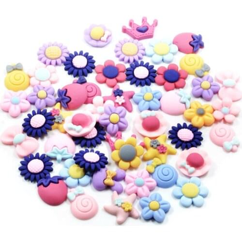 50X Mixed Shape Cute Resin Flatback Cabochons Scrapbooking Cards Making Tool