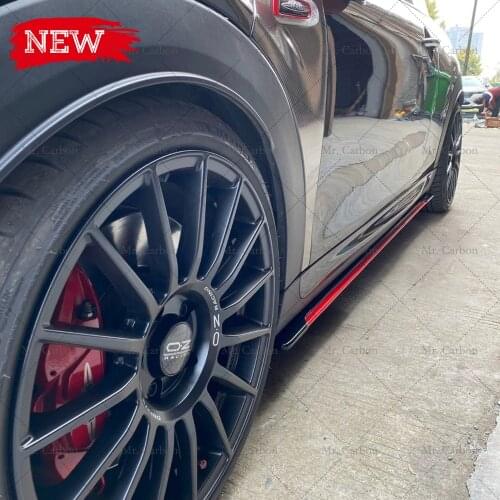 FOR COOPER MINI CABRIO F57 CONVERTIBLE DUELL-AG STYLE FRP SIDE SKIRT TRIM BODY KIT TUNING PART F57 FIBER GLASS SIDE BOTTOM BOARD