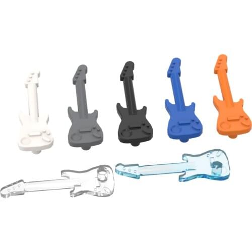 BuildMOC 11640 Guitar For Building Blocks Parts DIY Construction Classic Brand gift Toys