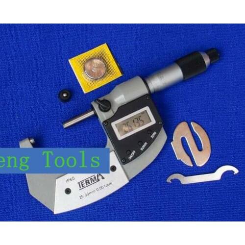 1piece 25-50mm Tema TERMA waterproof and oil proof digital outside micrometer electronic vernier micrometer