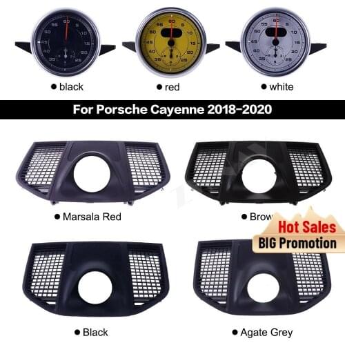 For Porsche Macan 2014 215 216 2017 2018 2019 2020 CAR Stopwatch Interior Dashboard Center Clock Compass Time Electronic Meter