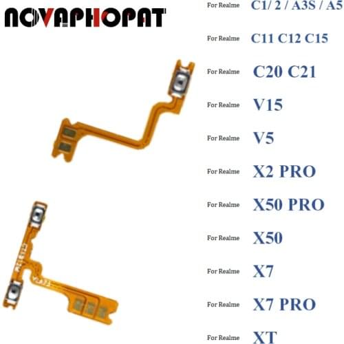 For Oppo Realme C1 2 A3S A5 C11 C12 C15 C20 C21 V15 V5 X2 X50 X7 PRO XT Power On Off + Volume Up Down Buttons Flex Cable Ribbon