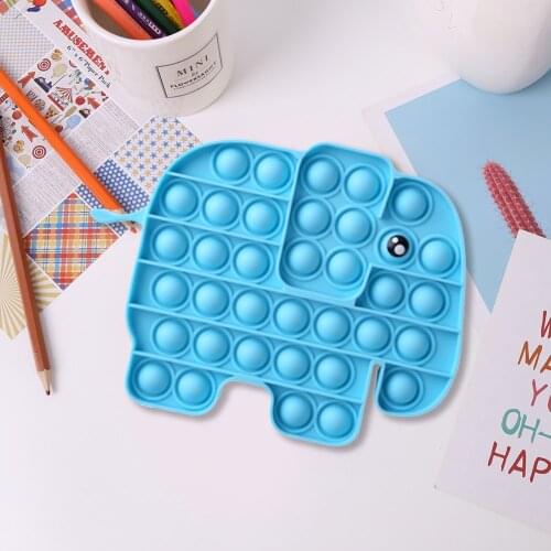 2021 Fashion Fidget Sensory Toy Stress Relief Autism Kids Adult Elephant Push Bubble Toys dropshipping