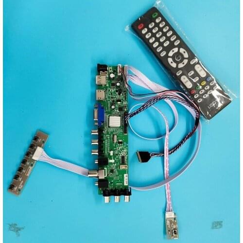 Kit For LP125WH2-SLD1 controller board digital remote DVB-T DVB-T2 TV LVDS USB AV Signal WLED 1366X768 40pin VGA LED HDMI 12.5"
