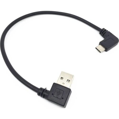 Short 25cm 90 Degree Angled USB Type C Cable Usb Type-c Cables for HUAWEI P20,P20 PRO,MATE 10,MATE 10 PRO,NOVA 2,NOVA 2 PLUS