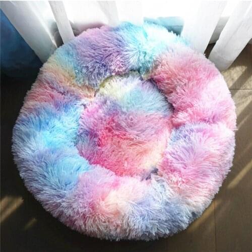 Dog Bed Super Soft Washable Long Plush Pet Kennel Deep Sleep Dog House Velvet Mats Sofa For Dog Basket Pet Cat Bed Drop Shipping