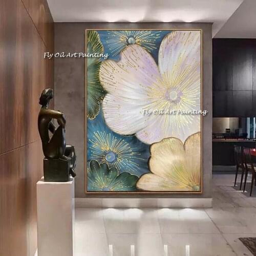 Best Hand Painted flower Oil Painting On Canvas Art Wall Painting For Living Room wall pictures Home Decoration