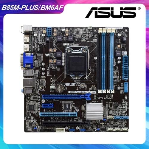 B85M-PLUS/BM6AF/DP_MB For ASUS Used PC Motherboard LGA 1150 DDR3 USB 3.0 HDMI Micro-ATX Desktop Motherboard