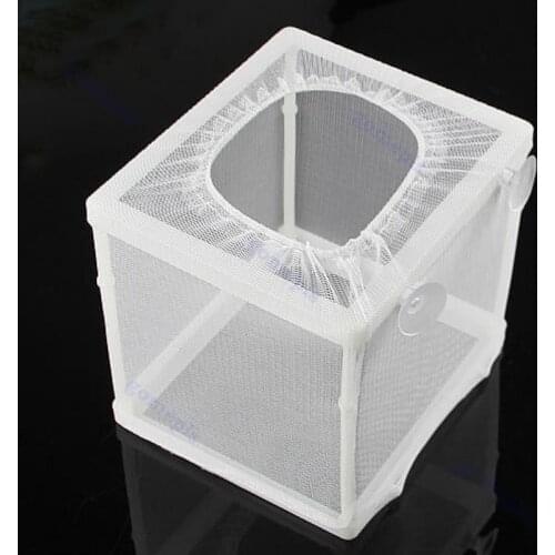 Mini Aquarium Fish Breeding Incubator Box Fish Tank Hatchery Isolation Net Box For Newborn Tropical Fish
