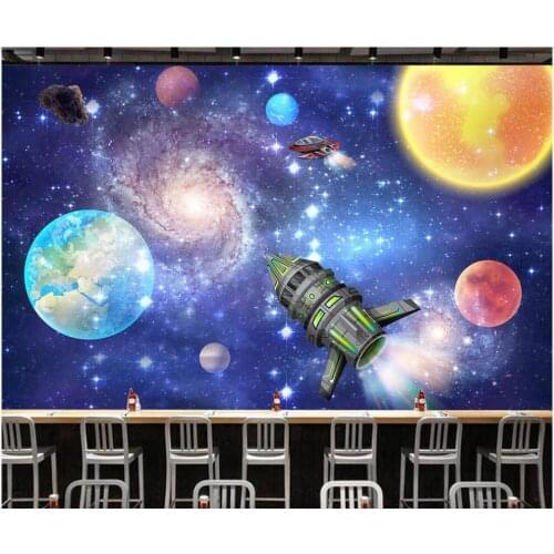 Custom mural photo wallpaper 3d Planet outer space interstellar starry sky galaxy bar living room Wallpaper for walls in rolls