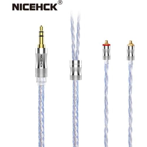 NiceHCK C24-1 24 Core Silver Plated Copper Headset Upgrade Cable 3.5mm/2.5mm/4.4mm MMCX/NX7/QDC/0.78 2Pin for CA16 ZSX MK3 ST-10