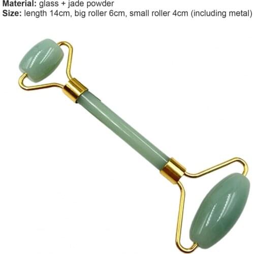 New Facial Massager Roller Natural Jade Stone Guasha Board Scraper Set Face Lift Skin Relaxation Slimming Beauty Neck Thin Lift