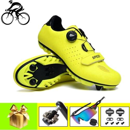 Bicycle Shoes MTB Cycling Shoes Add mtb pedals Men Self-Locking Racing Bike Shoes sapatilha ciclismo Women men Cycling Sneakers