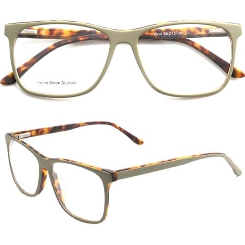 Women Square Eyeglass frames for Prescription glasses Frame Men Classic Popular Full Rim Retro Acetate Optical Eyeglasses Frames