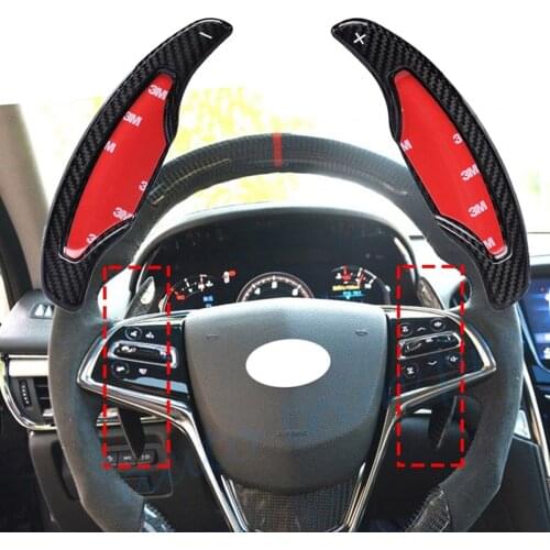 Carbon Fiber Shift Paddle Shifter Steering Wheel DSG Fit For Cadillac ATS ATSL CT6 28T 40T 2014 2015 2016 2017 2018 2019
