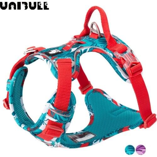No Pull Dog Harness Vest Nylon Reflective Soft Pet Harness Dog For Small Big Dogs Running Training Belt French Bulldog
