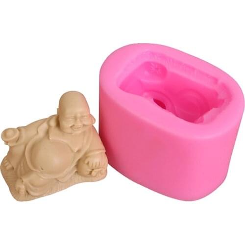 Buddha 3D Silicone Cake Fondant mold, Cake Decoration tools, soap, Candle Moulds D280
