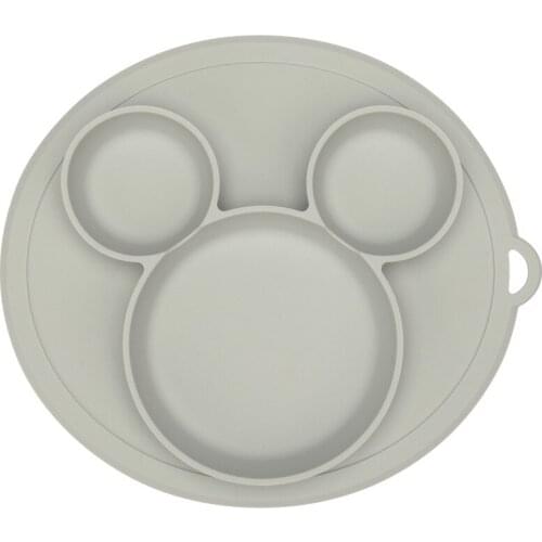 Baby Dishes Silicone Plate Kids Anti-slip Mini Mat Toddler Placemat Cartoon Suction Bow Waterproof Silicone Dinning Table Pads
